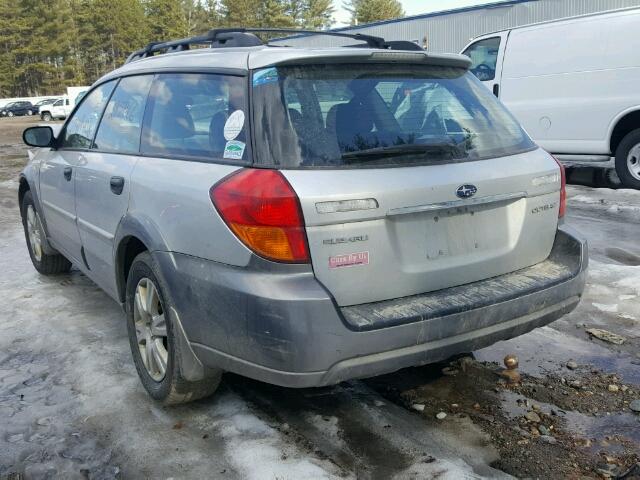 4S4BP61C657338643 - 2005 SUBARU LEGACY OUT SILVER photo 3