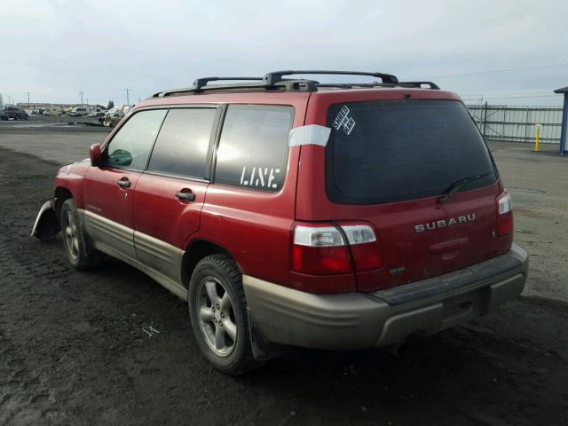 JF1SF65521H768697 - 2001 SUBARU FORESTER S MAROON photo 3