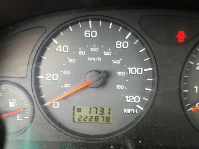 JF1SF65521H768697 - 2001 SUBARU FORESTER S MAROON photo 8