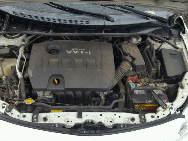 2T1BU4EE4AC407349 - 2010 TOYOTA COROLLA BA WHITE photo 7