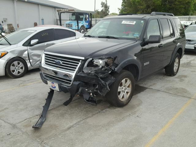 1FMEU63E17UA48142 - 2007 FORD EXPLORER X BLACK photo 2