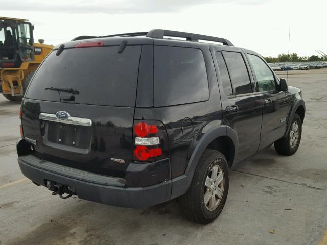 1FMEU63E17UA48142 - 2007 FORD EXPLORER X BLACK photo 4