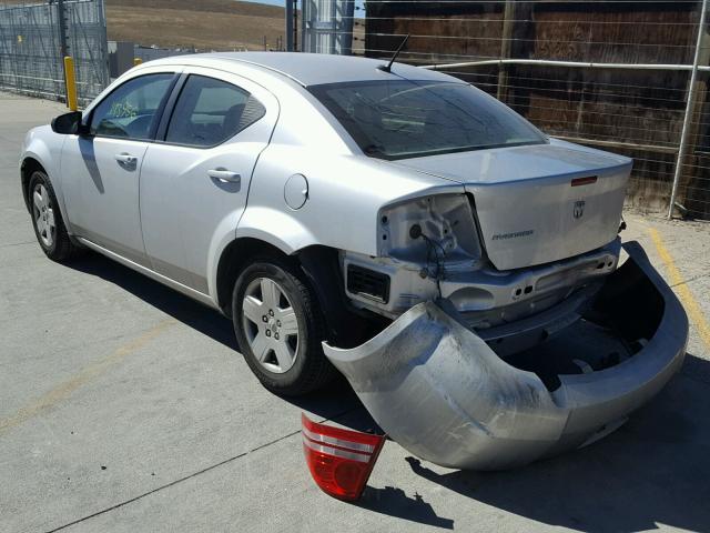 1B3LC46K78N190027 - 2008 DODGE AVENGER SE WHITE photo 3