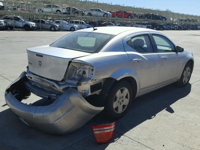 1B3LC46K78N190027 - 2008 DODGE AVENGER SE WHITE photo 4