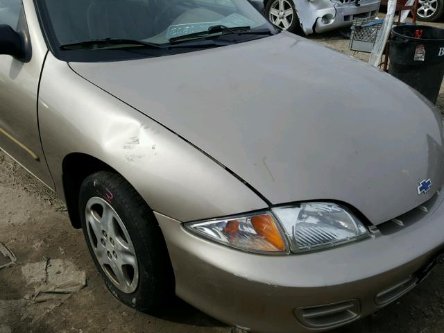 1G1AF524528210144 - 2002 CHEVROLET CAVALIER L TAN photo 10