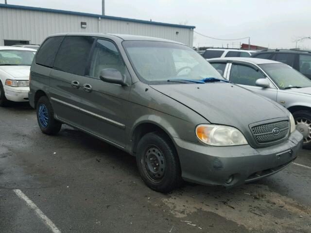 KNDUP131146560393 - 2004 KIA SEDONA EX SILVER photo 1