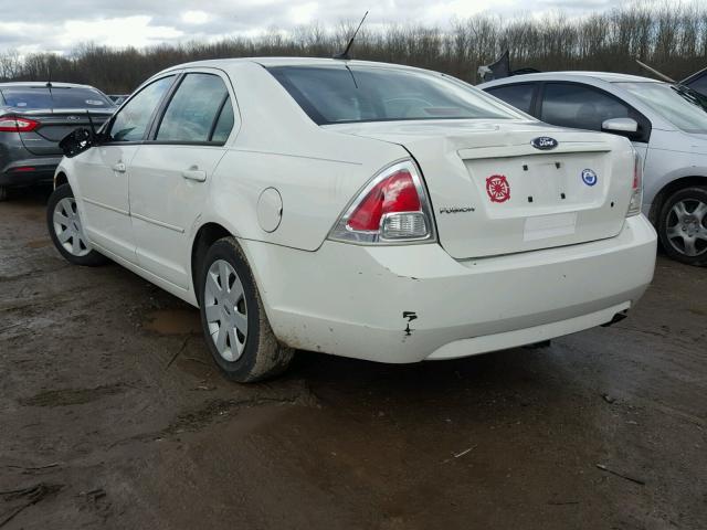 3FAHP06Z68R108645 - 2008 FORD FUSION S WHITE photo 3