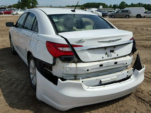 1C3CCBBB9CN160789 - 2012 CHRYSLER 200 TOURIN WHITE photo 3