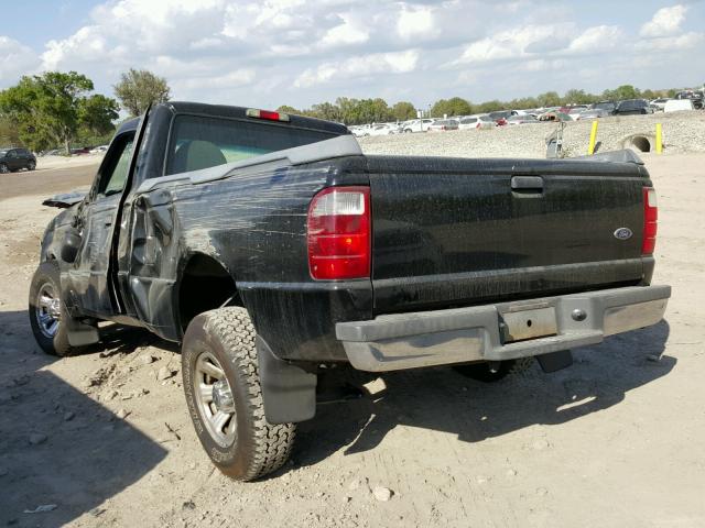 1FTYR10U91PB47685 - 2001 FORD RANGER BLACK photo 3