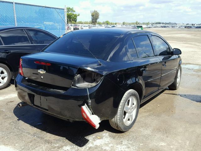 1G1AT58H597297329 - 2009 CHEVROLET COBALT LT BLACK photo 4