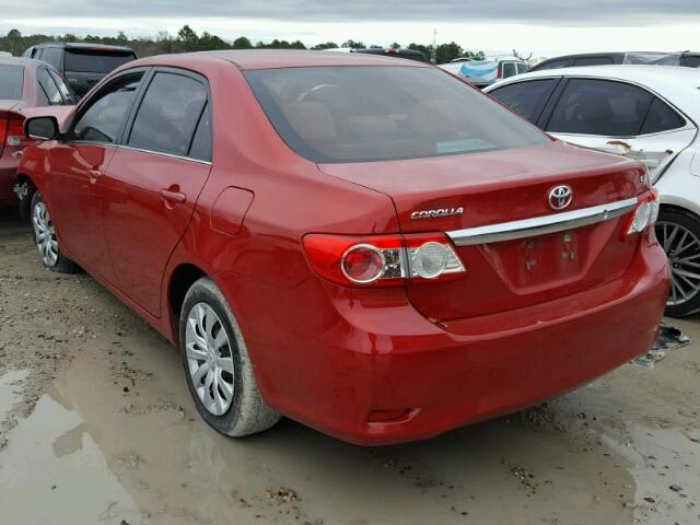 5YFBU4EE0DP109689 - 2013 TOYOTA COROLLA BA RED photo 3