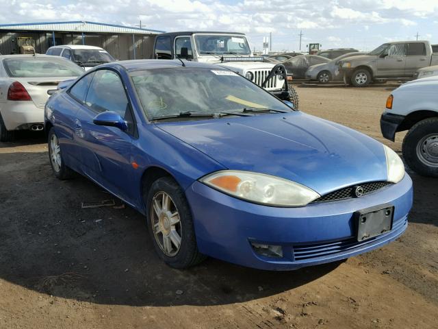 1ZWFT61L425604453 - 2002 MERCURY COUGAR V6 BLUE photo 1