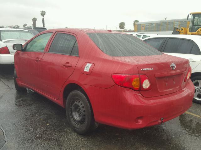 2T1BU4EEXAC413074 - 2010 TOYOTA COROLLA BA RED photo 3