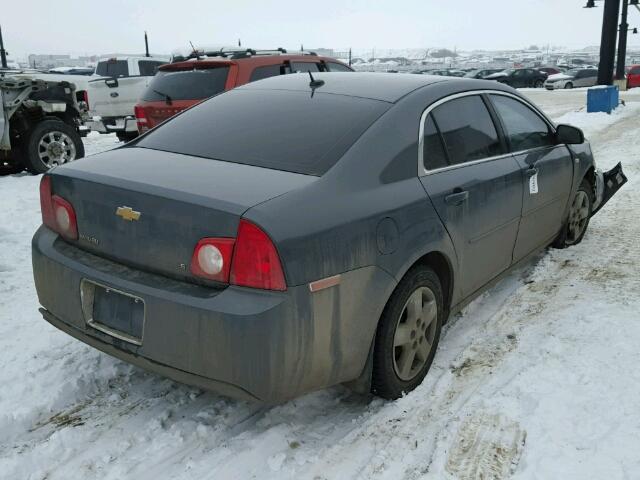 1G1ZG57B18F266247 - 2008 CHEVROLET MALIBU LS ნაცრისფერი ფოტო 4