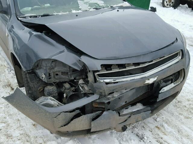 1G1ZG57B18F266247 - 2008 CHEVROLET MALIBU LS GRAY photo 9