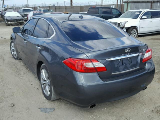 JN1EY1AP5CM910971 - 2012 INFINITI M35H BLUE photo 3