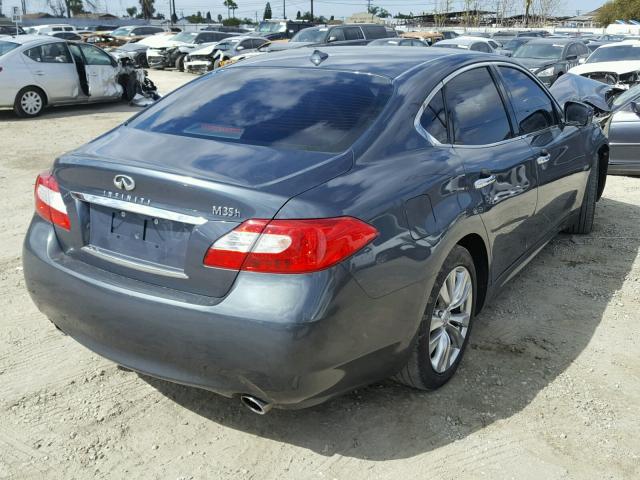 JN1EY1AP5CM910971 - 2012 INFINITI M35H BLUE photo 4