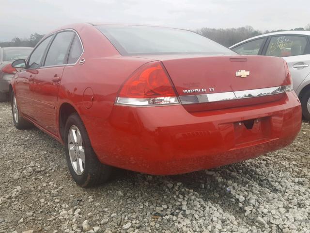 2G1WT58N789108060 - 2008 CHEVROLET IMPALA LT RED photo 3