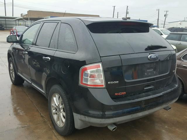 2FMDK38C79BA35430 - 2009 FORD EDGE SEL BLACK photo 3