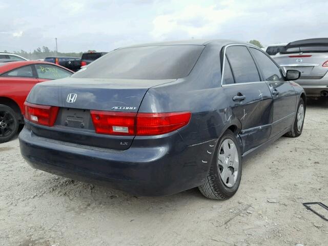 3HGCM56495G709958 - 2005 HONDA ACCORD LX GRAY photo 4