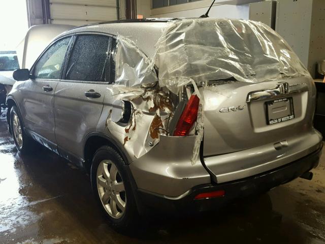 JHLRE48577C022279 - 2007 HONDA CR-V EX SILVER photo 3