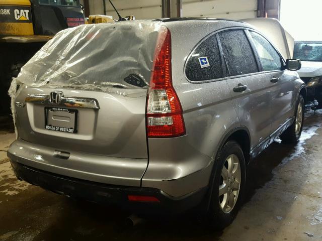 JHLRE48577C022279 - 2007 HONDA CR-V EX SILVER photo 4