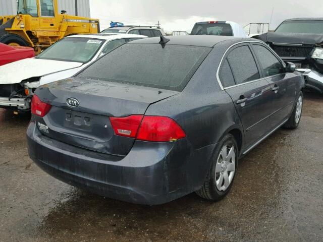 KNAGG4A85A5454350 - 2010 KIA OPTIMA LX CHARCOAL photo 4