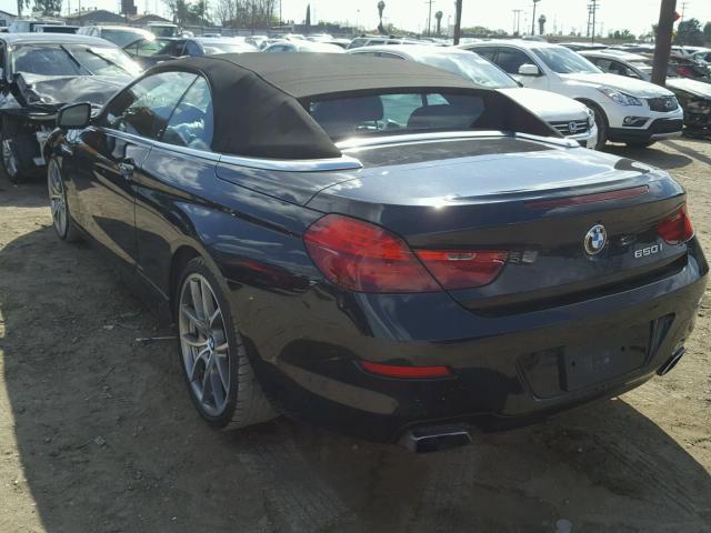 WBALZ3C53CDL70008 - 2012 BMW 650 I BLACK photo 3