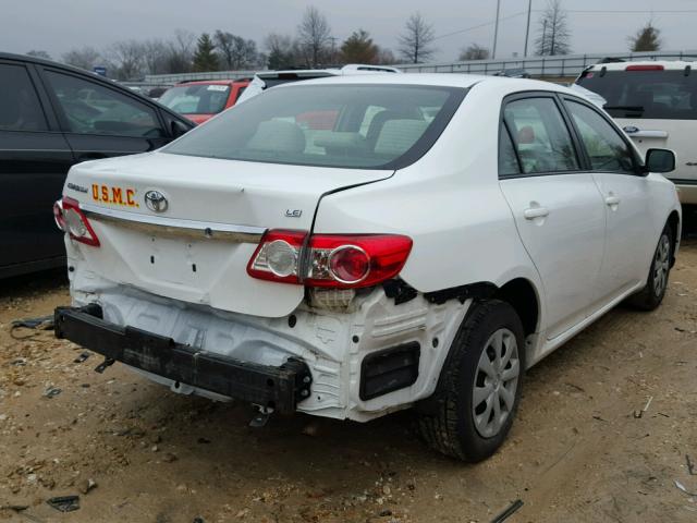 JTDBU4EE7B9138951 - 2011 TOYOTA COROLLA BA WHITE photo 4