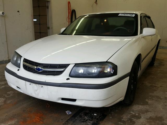 2G1WF52E149314629 - 2004 CHEVROLET IMPALA WHITE photo 2