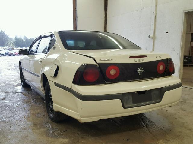 2G1WF52E149314629 - 2004 CHEVROLET IMPALA WHITE photo 3