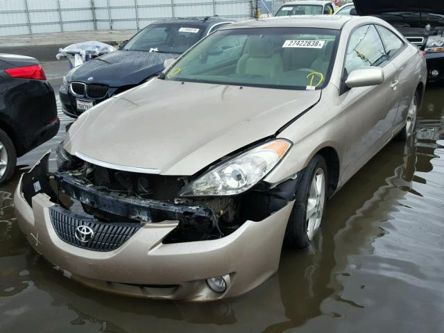 4T1CA38P34U021772 - 2004 TOYOTA CAMRY SOLA GOLD photo 2