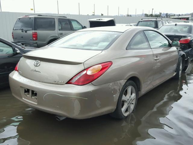 4T1CA38P34U021772 - 2004 TOYOTA CAMRY SOLA GOLD photo 4