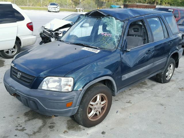 JHLRD1869WC074179 - 1998 HONDA CR-V EX GREEN photo 2