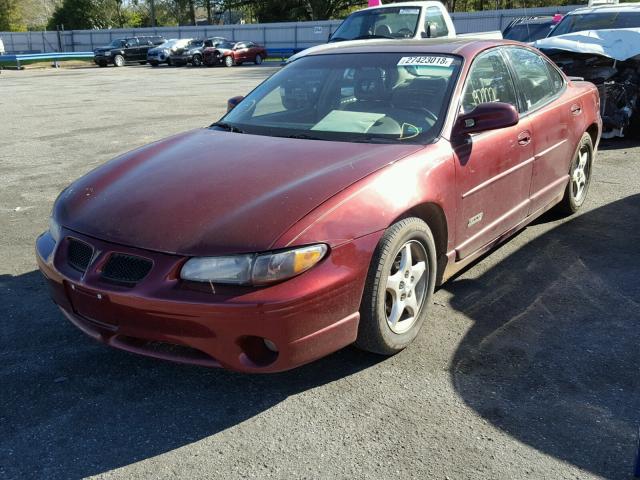 1G2WR5217YF155712 - 2000 PONTIAC GRAND PRIX Tünd qırmızı foto 2