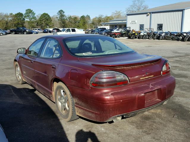1G2WR5217YF155712 - 2000 PONTIAC GRAND PRIX Tünd qırmızı foto 3