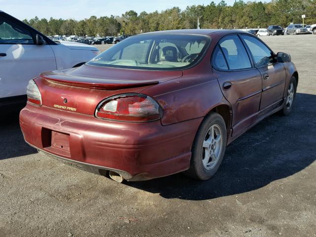 1G2WR5217YF155712 - 2000 PONTIAC GRAND PRIX Tünd qırmızı foto 4