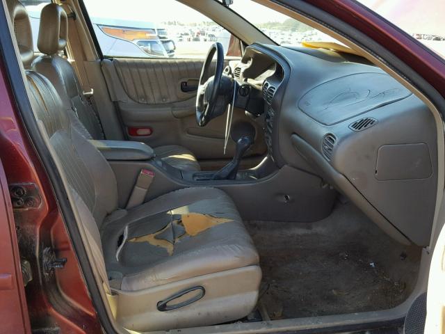 1G2WR5217YF155712 - 2000 PONTIAC GRAND PRIX Tünd qırmızı foto 5