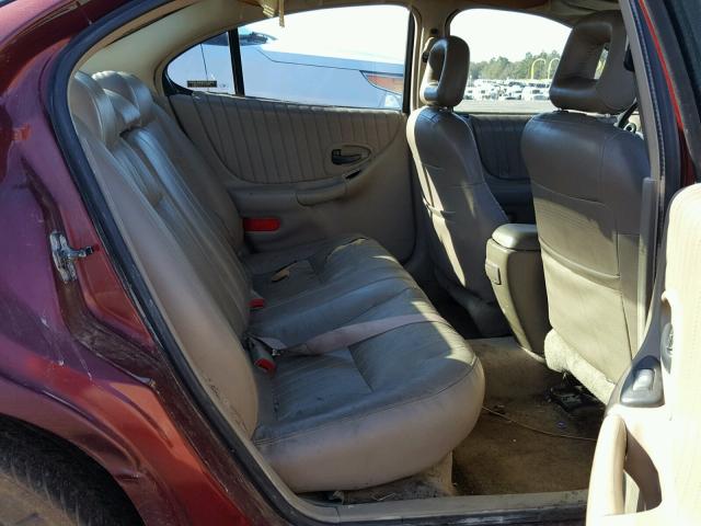 1G2WR5217YF155712 - 2000 PONTIAC GRAND PRIX Tünd qırmızı foto 6