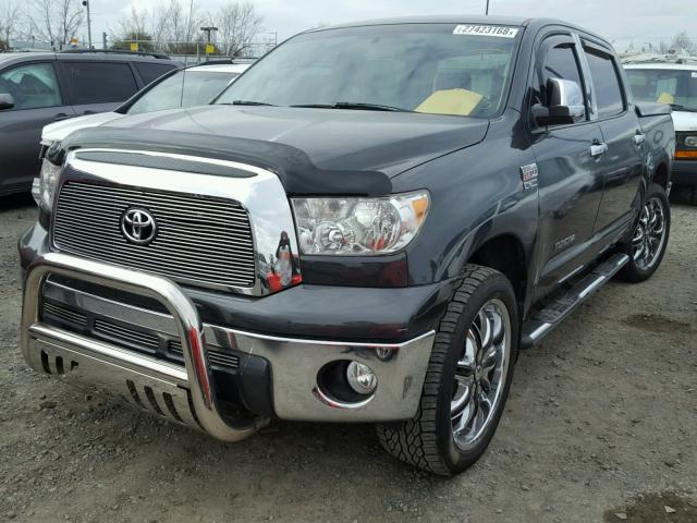 5TFEV54138X055455 - 2008 TOYOTA TUNDRA CRE CHARCOAL photo 2