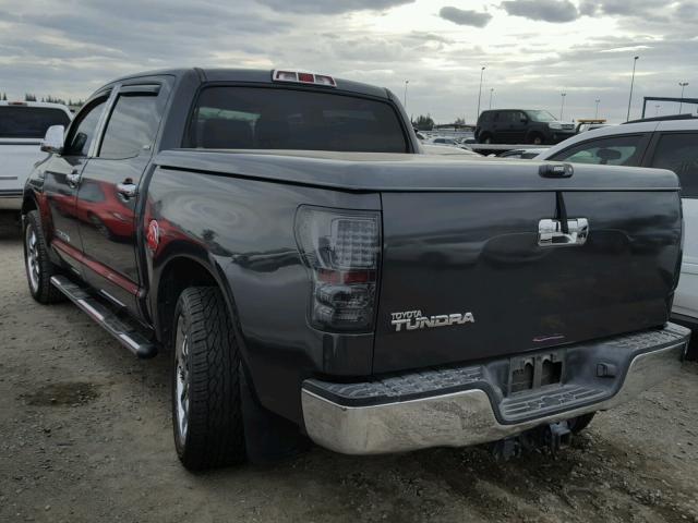 5TFEV54138X055455 - 2008 TOYOTA TUNDRA CRE CHARCOAL photo 3