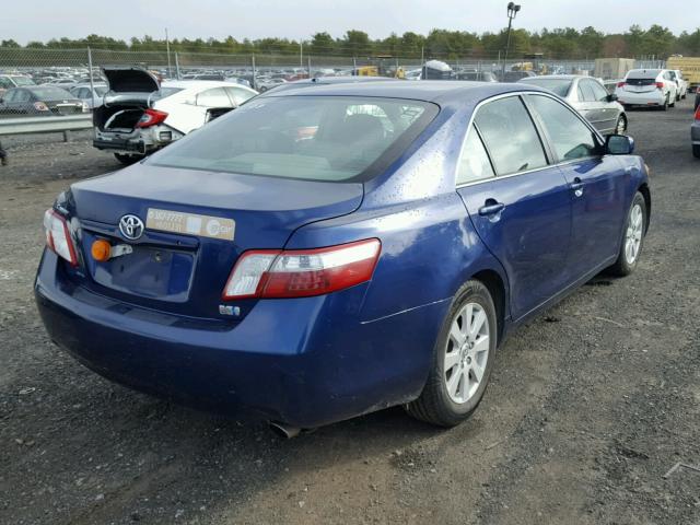 4T1BB46K48U030928 - 2008 TOYOTA CAMRY HYBR BLUE photo 4