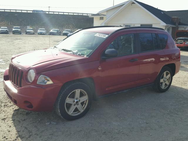 1J8FF47W97D409779 - 2007 JEEP COMPASS RED photo 2