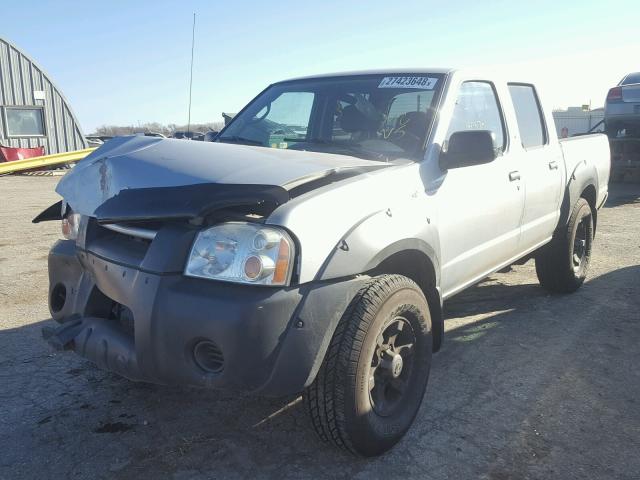 1N6ED27T22C367583 - 2002 NISSAN FRONTIER C SILVER photo 2