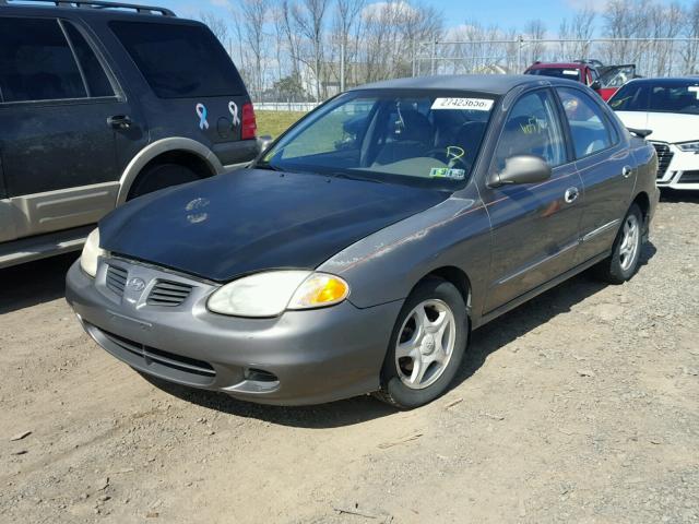 KMHJF35F4XU815706 - 1999 HYUNDAI ELANTRA GL BROWN photo 2