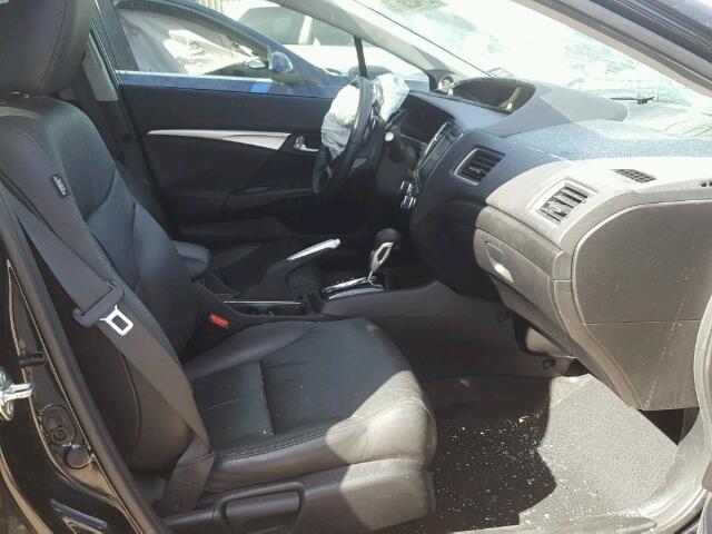 19XFB2F93FE089200 - 2015 HONDA CIVIC EXL BLACK photo 5