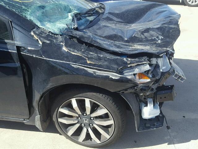 19XFB2F93FE089200 - 2015 HONDA CIVIC EXL BLACK photo 9