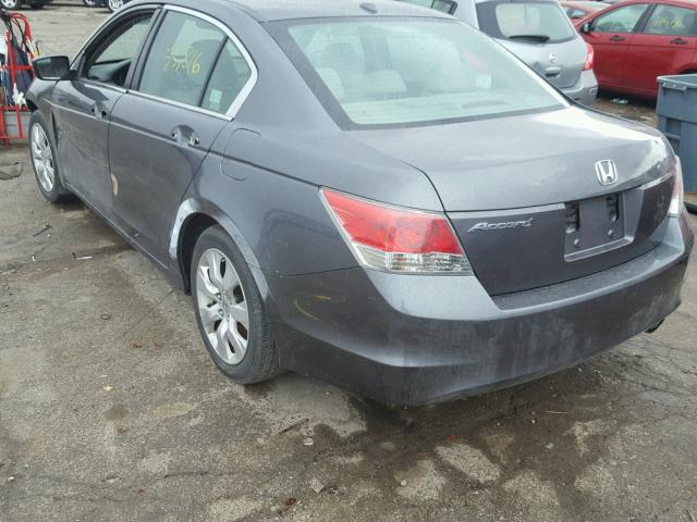 1HGCP26809A118365 - 2009 HONDA ACCORD EXL GRAY photo 3