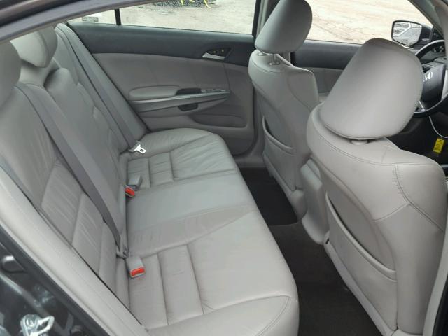 1HGCP26809A118365 - 2009 HONDA ACCORD EXL GRAY photo 6