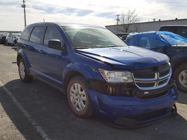 3C4PDCAB3FT587889 - 2015 DODGE JOURNEY SE BLUE photo 1